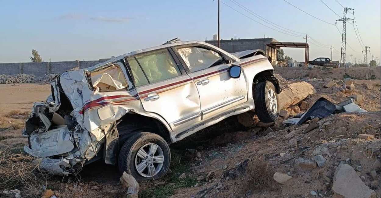 مصرع شابين بحادث سير على طريق بغداد - كركوك