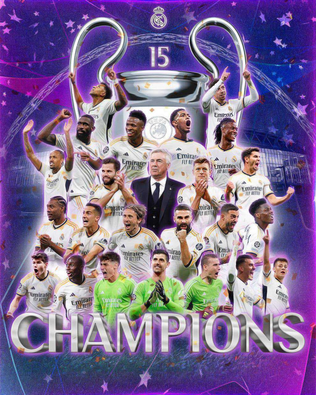 ريال مدريد يتوج بـ دوري أبطال اوروبا للمرة الـ 15 في تاريخه بتغلبه على بوروسيا دورتموند
