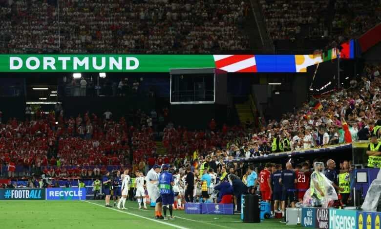 استئناف مباراة ألمانيا والدنمارك في بطولة أمم أوروبا