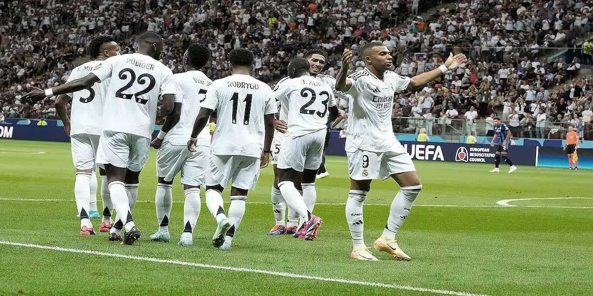 مبابي يتوج ريال مدريد بطلا للسوبر الأوروبي