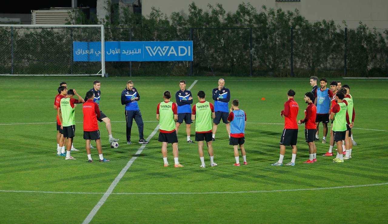 منتخبنا الوطني يعاود تدريباته في البصرة استعداداً لملاقاة فلسطين