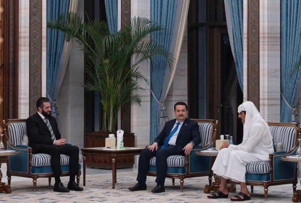 بزيارة سريعة.. السوداني يلتقي أمير دولة قطر والرئيس السوري في الدوحة