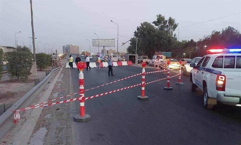 المرور تنوّه إلى قطع طريق حيوي في بغداد
