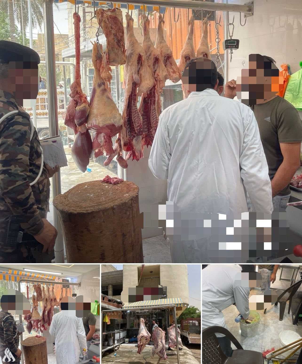 عمليات بغداد تطلق حملة لتفتيش محال بيع اللحوم والمواد الغذائي