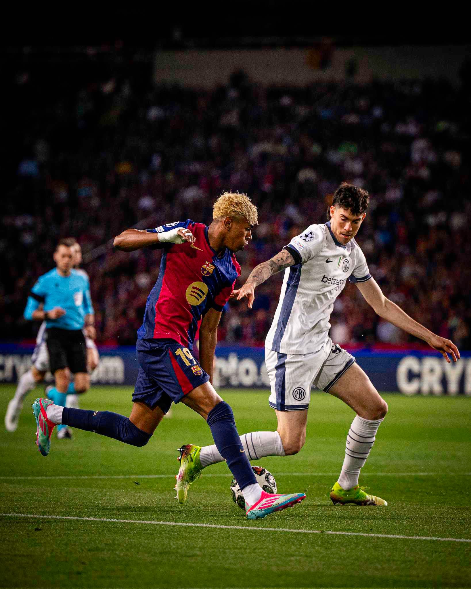 برشلونة يتعادل مع انتر ميلان في ذهاب نصف نهائي دوري الأبطال