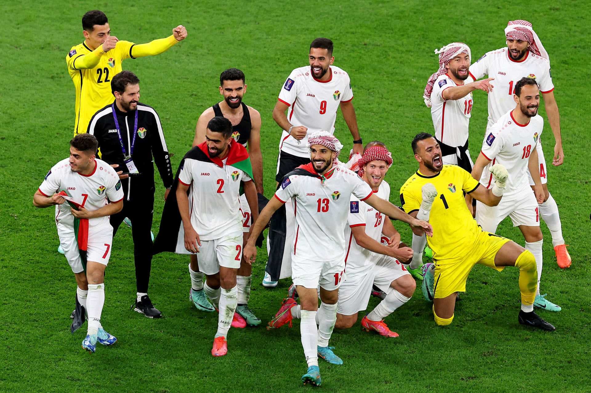 الهدف الثالث للمنتخب الاردني في الدقيقة 63 عن طريق علي علوان