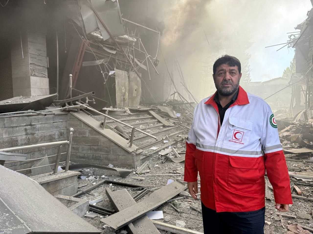 التلفزيون الإيراني: الكيان الصهيوني استهدف مبنى الهلال الأحمر الإيراني في طهران