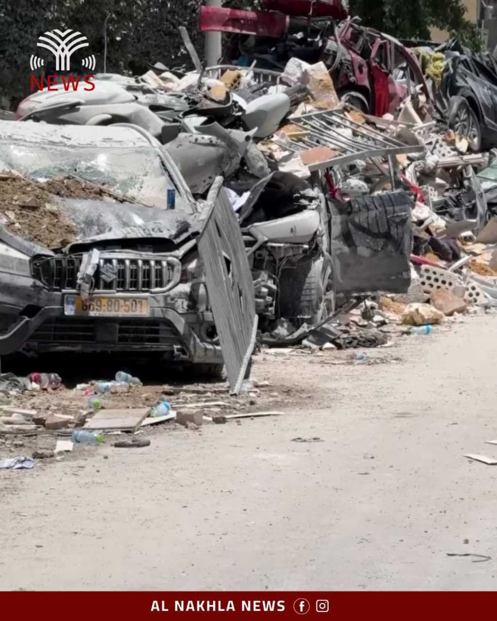 بالصور.. حجم الدمار والخراب في المستوطنات بسبب الصواريخ الإيرانية