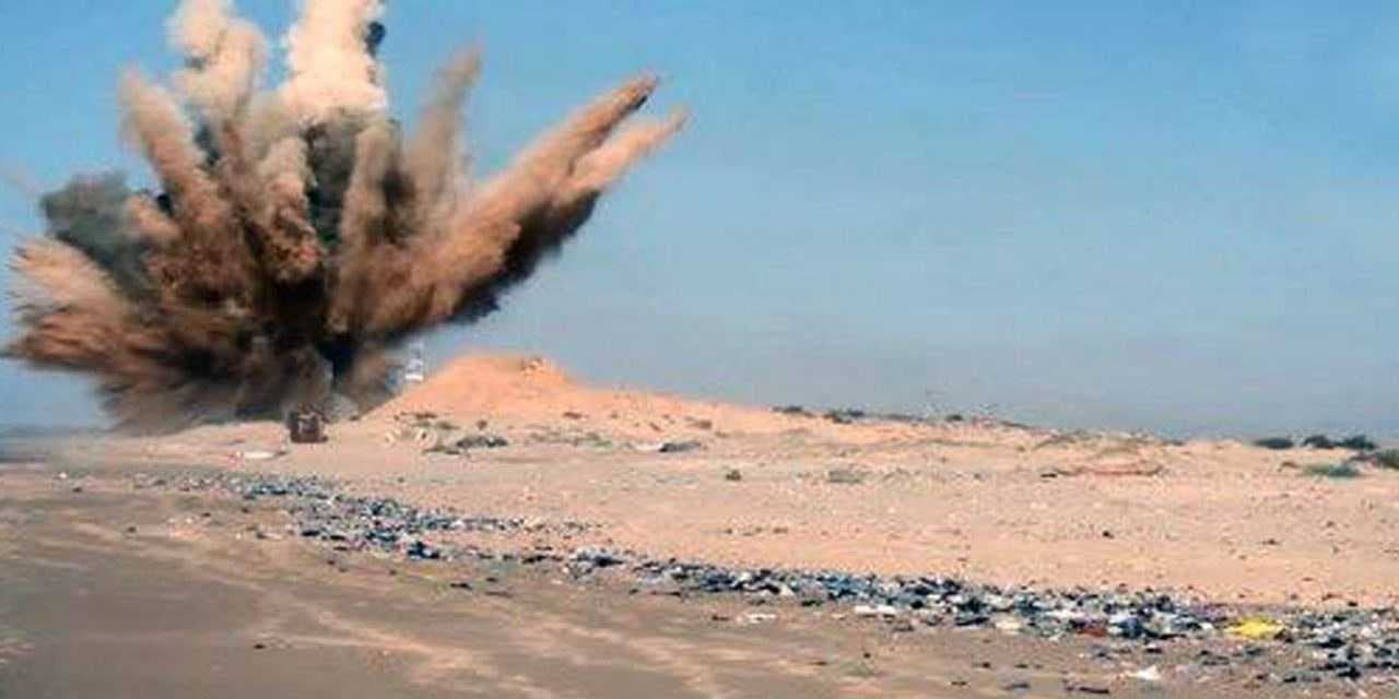 الجهد الهندسي يفجر مخلفات حربية تالفة جنوب غرب العاصمة بغداد