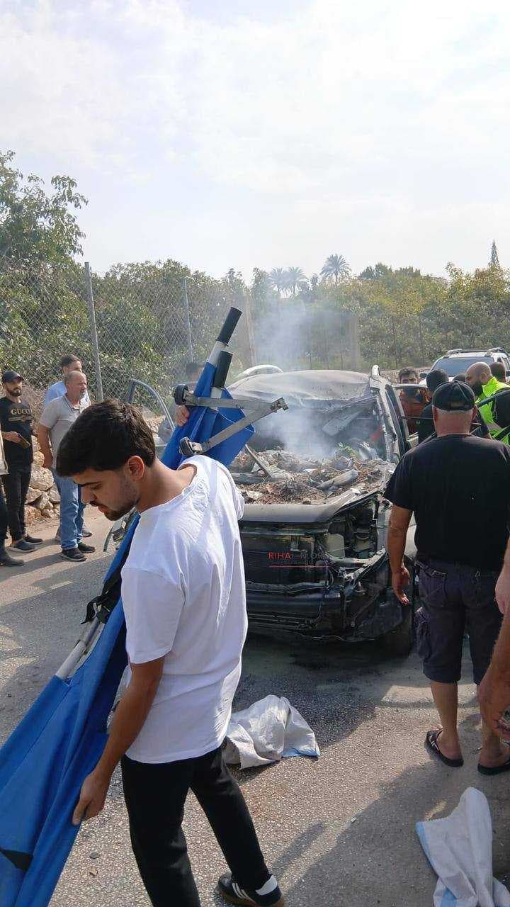 مسيّرة إسرائيلية تستهدف سيارة في برج رحال جنوبي لبنان