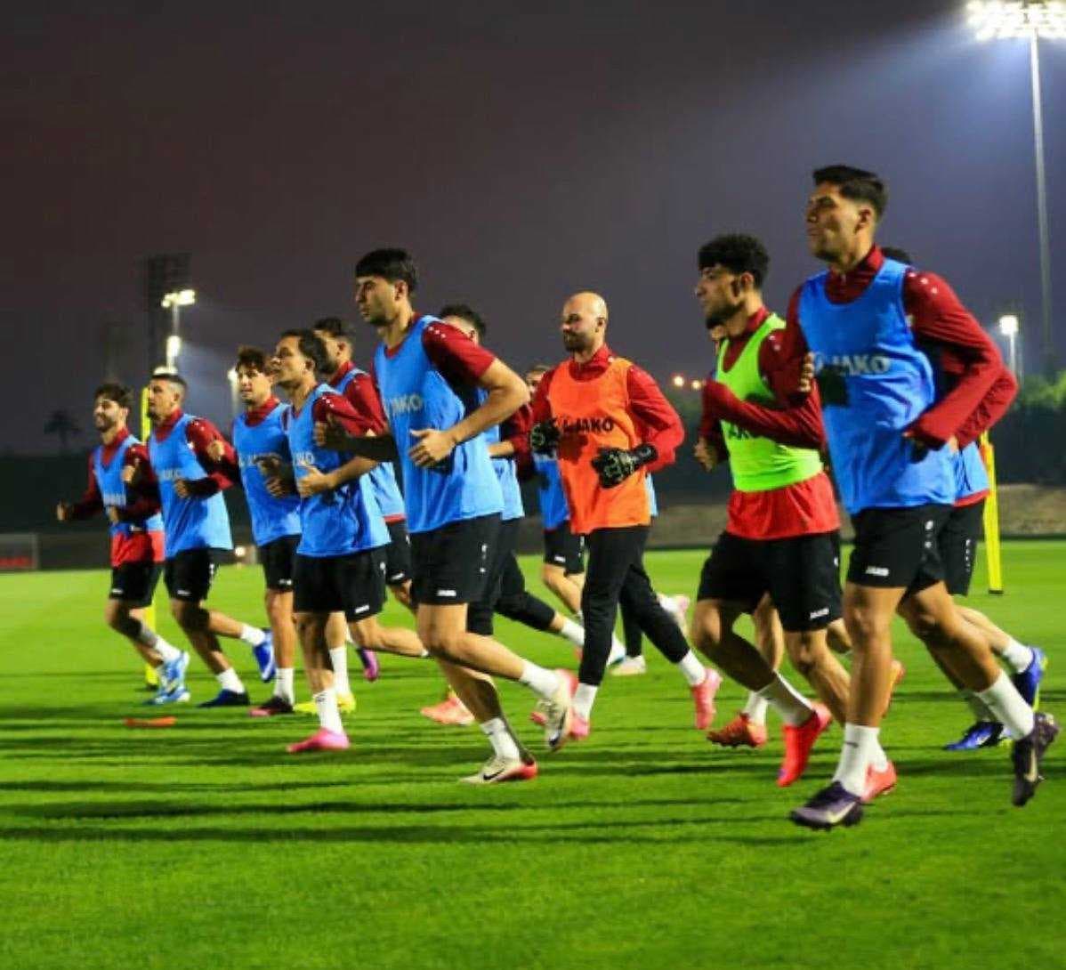 منتخبنا الوطني يباشر تدريباته في الدوحة استعداداً لكأس العرب
