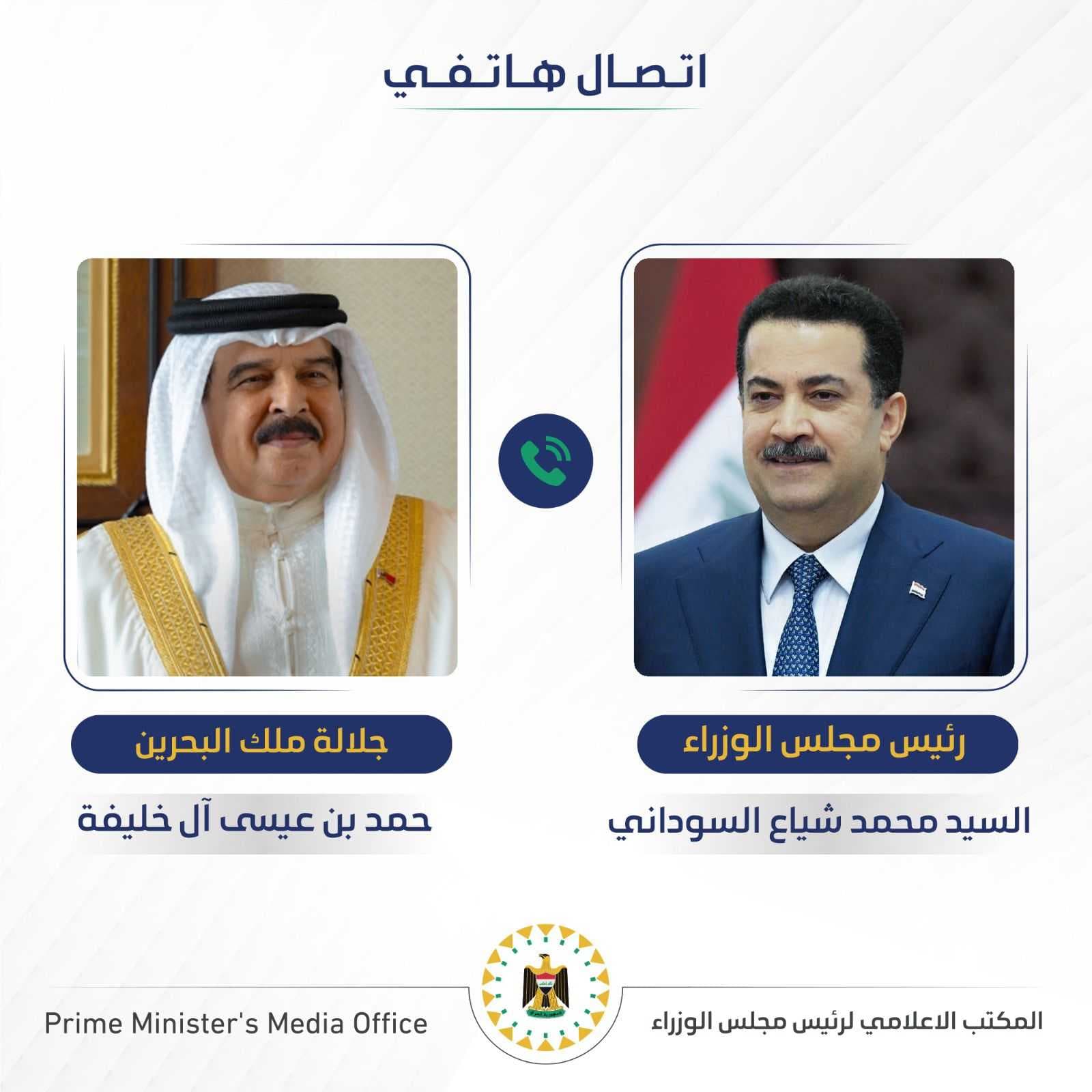 رئيس الوزراء يبحث مع ملك البحرين العلاقات الثنائية وتعزيز أواصر التعاون البنّاء