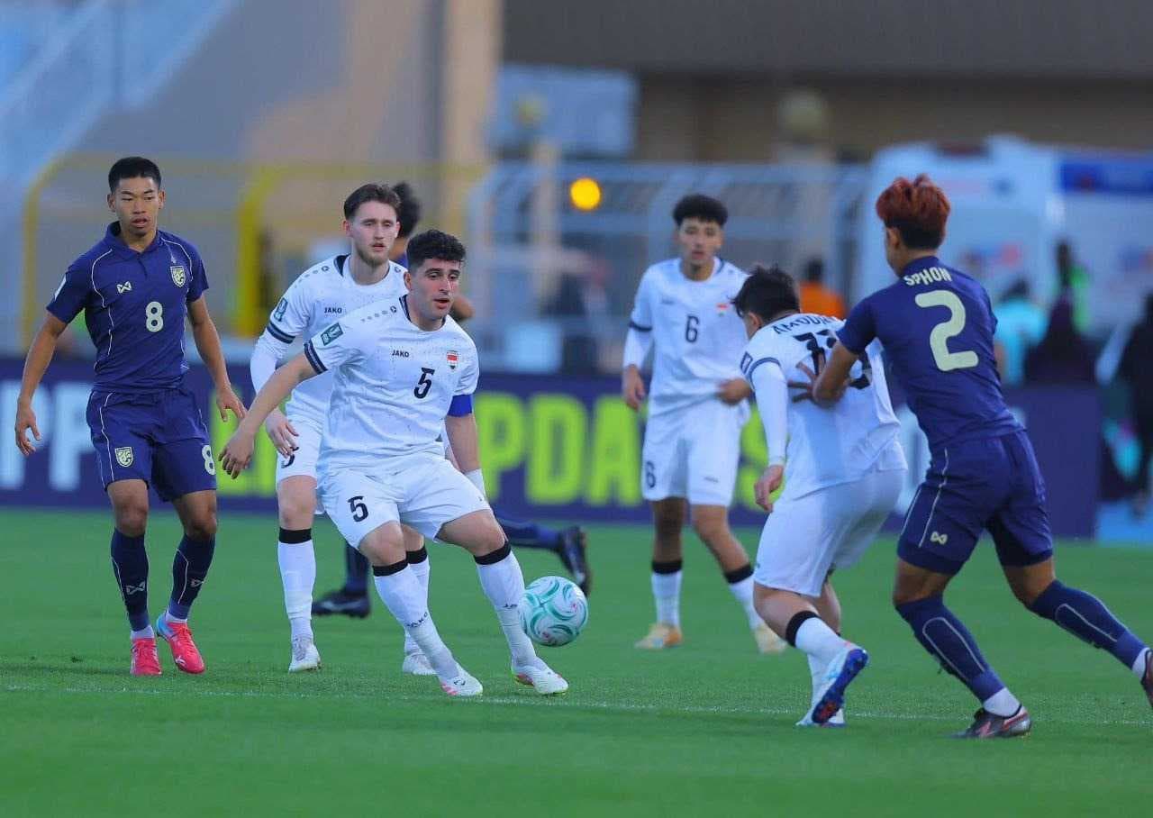 منتخبنا الأولمبي يتعادل مع نظيره التايلاندي في كأس آسيا