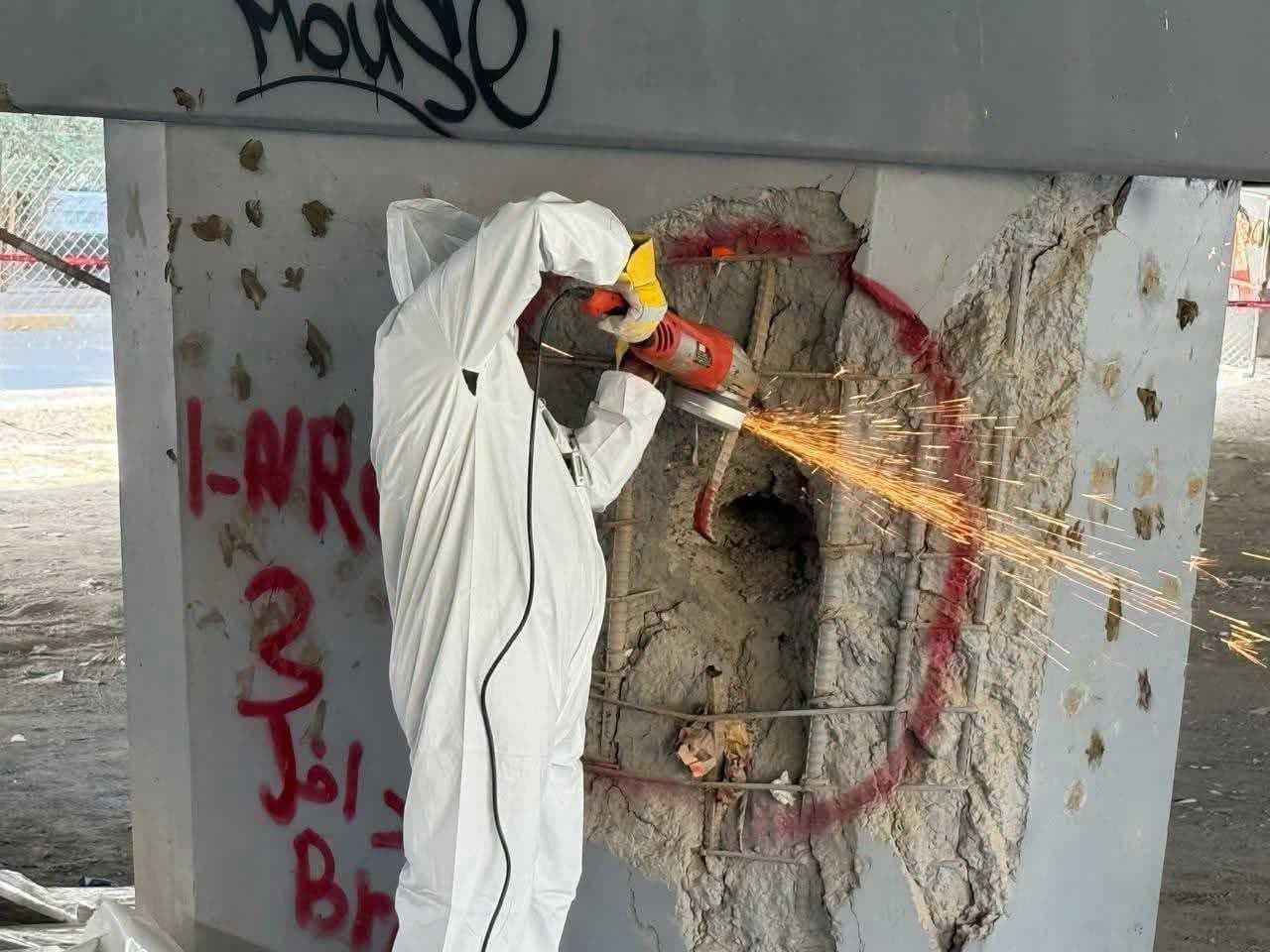 جسر الطوبجي آمن ولا وجود لأي تلوث إشعاعي