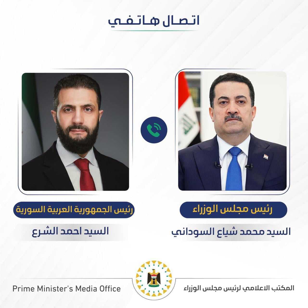 رئيس الوزراء والرئيس السوري يؤكدان ضرورة الذهاب نحو الحوار والتفاهم لحل الأزمة بالمنطقة