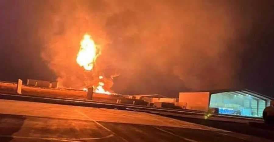 سقوط طائرتين مسيرتين في مقر الدعم الدبلوماسي بمطار بغداد