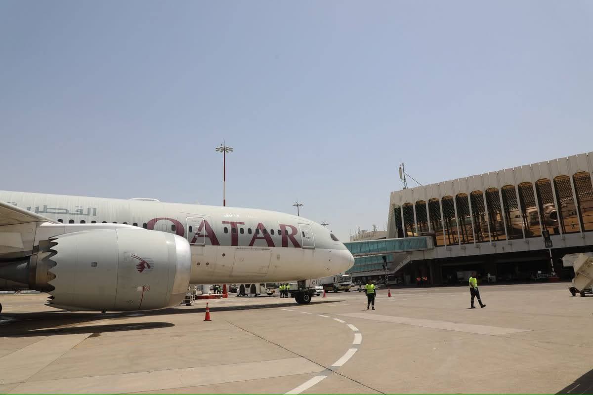 مطار بغداد الدولي يستقبل طائرة الخطوط الجوية القطرية بعد انقطاع دام أكثر من شهرين
