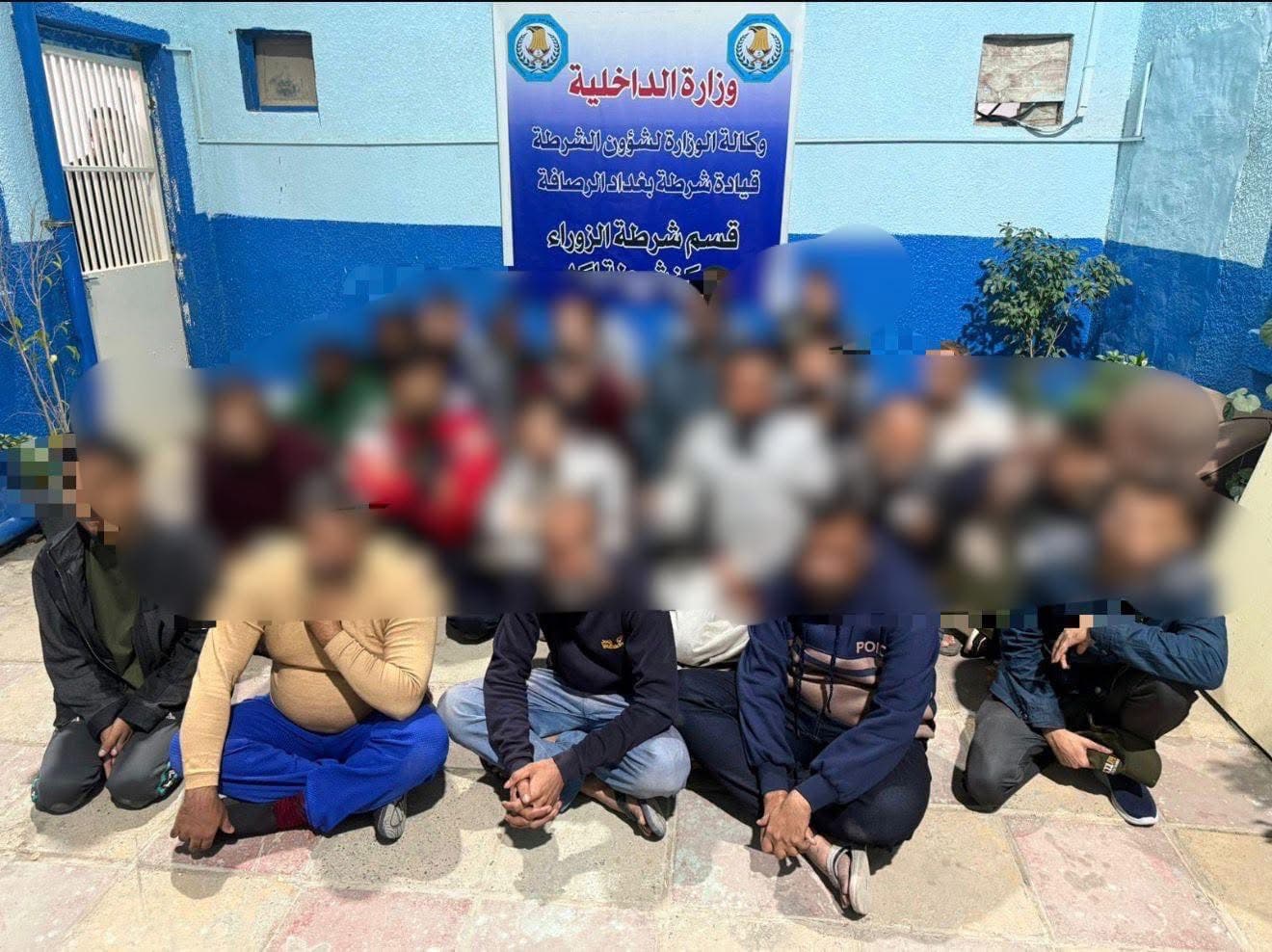 شرطة الرصافة تلقي القبض على 132 مخالفاً لشروط الإقامة