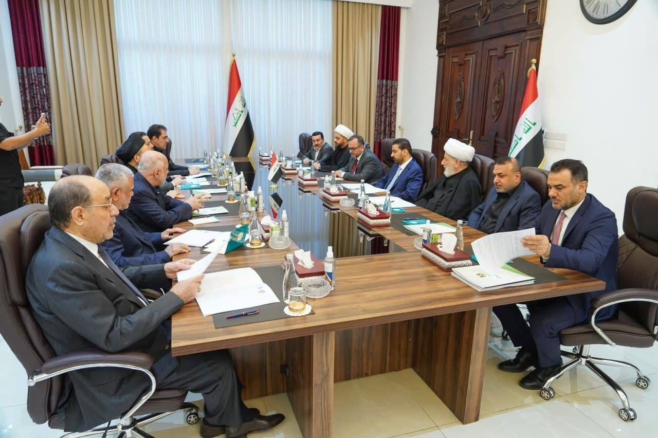 بحضور الزيدي.. الإطار التنسيقي يعقد اجتماعًا في منزل رئيس تحالف النهج الوطني عبد الحسين الموسوي.