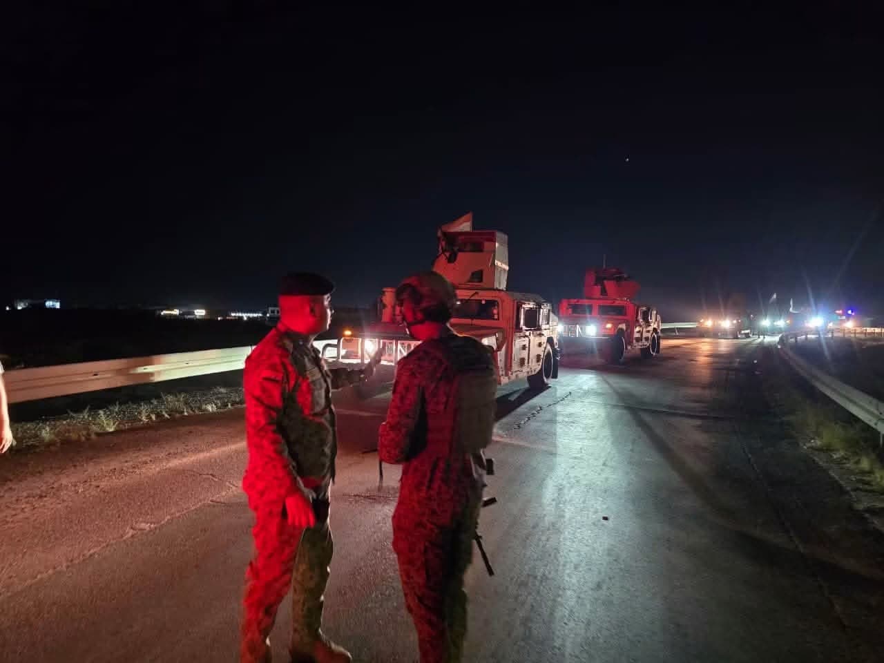 بالصور: جانب من مباشرة القوات الامنية بالانتشار حسب توجيهات القائد العام