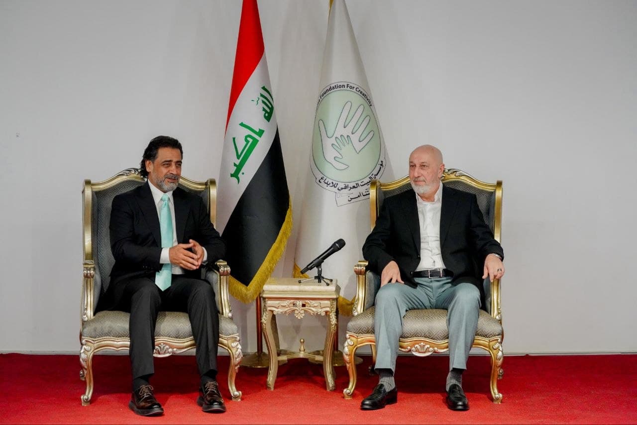 رئيس الجمهورية يزور مؤسسة البيت العراقي للإبداع