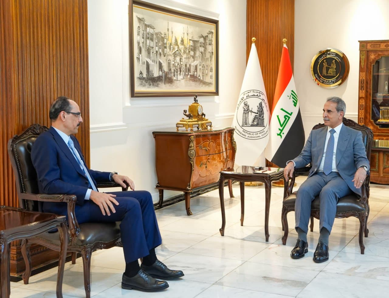 زيدان ورئيس المخابرات التركي يبحثان تعزيز التعاون في مكافحة الإرهاب