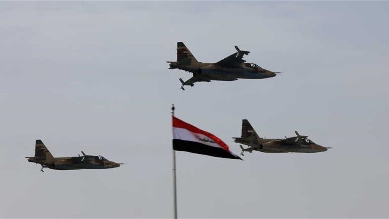 بدء الاستعراض العسكري الجوي في سماء بغداد والمحافظات بمناسبة يوم السيادة