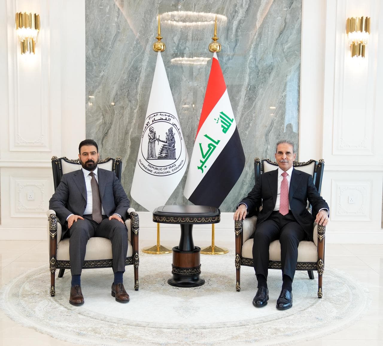 رئيس مجلس القضاء الأعلى يستقبل رئيس الوزراء المكلف