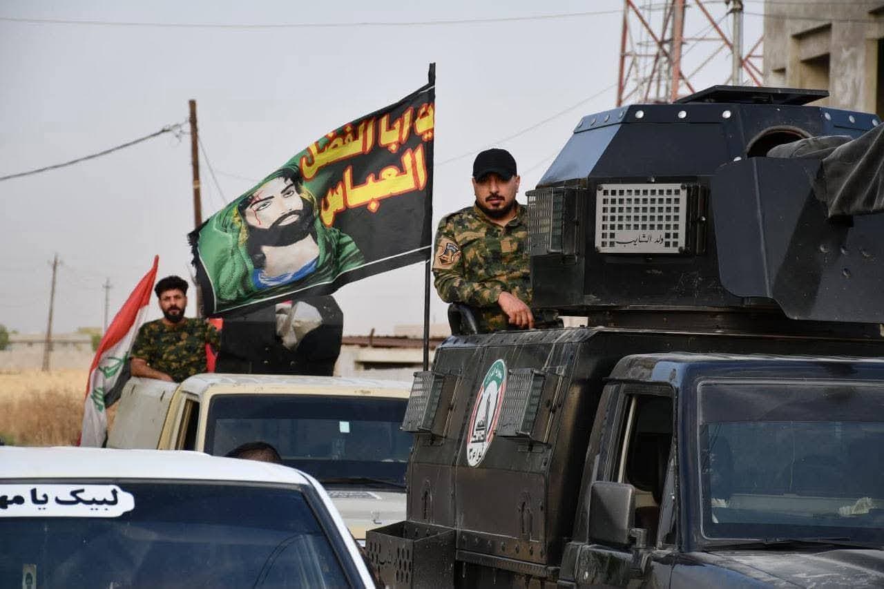 الحشد الشعبي ينفذ عملية أمنية في سهل نينوى لتأمين زيارة الاربعين (صور)
