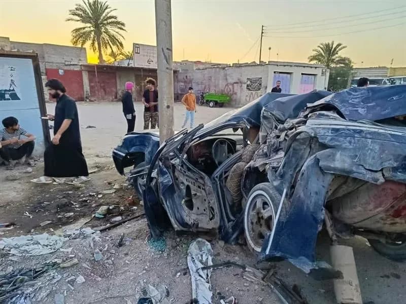 البصرة تعلن الحداد ثلاثة أيام على ضحايا الحادث المروري في الهارثة