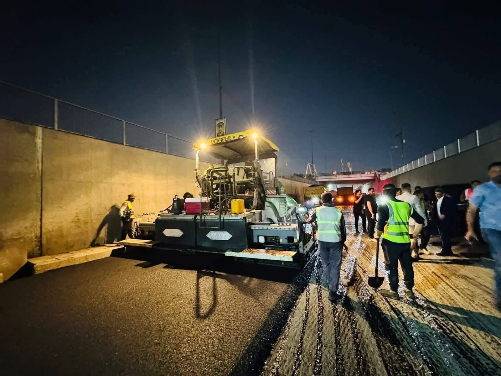 أمانة بغداد تباشر تأهيل وإكساء نفق الطالبية ضمن سريع قناة الجيش