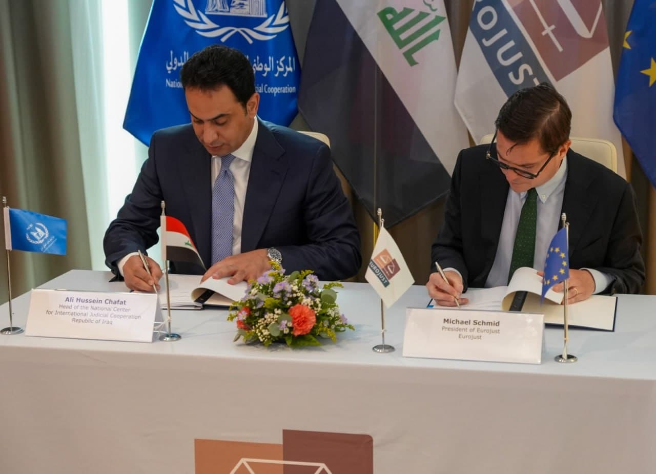 القضاء يعلن توقيع اتفاقية عمل استراتيجية مع وكالة الاتحاد الأوروبي للتعاون القضائي الجنائي