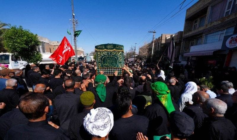تشييع النعش الرمزي للإمام محمد الجواد عليه السلام في العتبة الكاظمية المقدسة