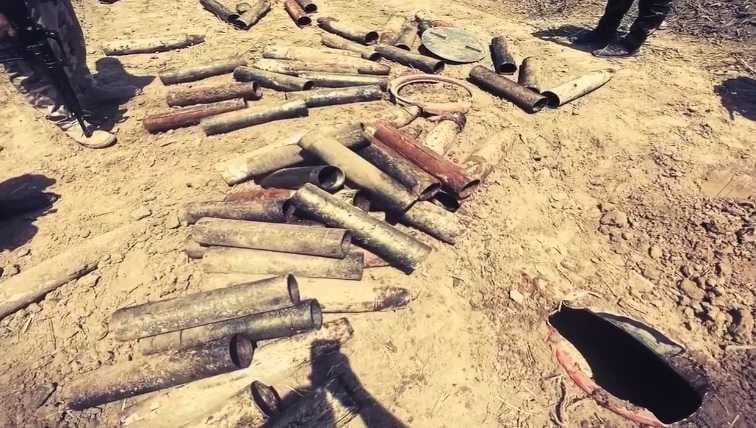 الأمن الوطني يضبط مقذوفات وأعتدة في الطارمية شمالي بغداد
