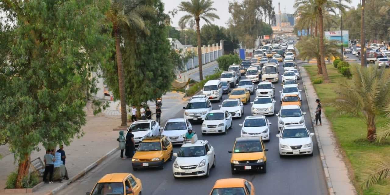 ازدحامات مرورية خانقة تشهدها بغداد