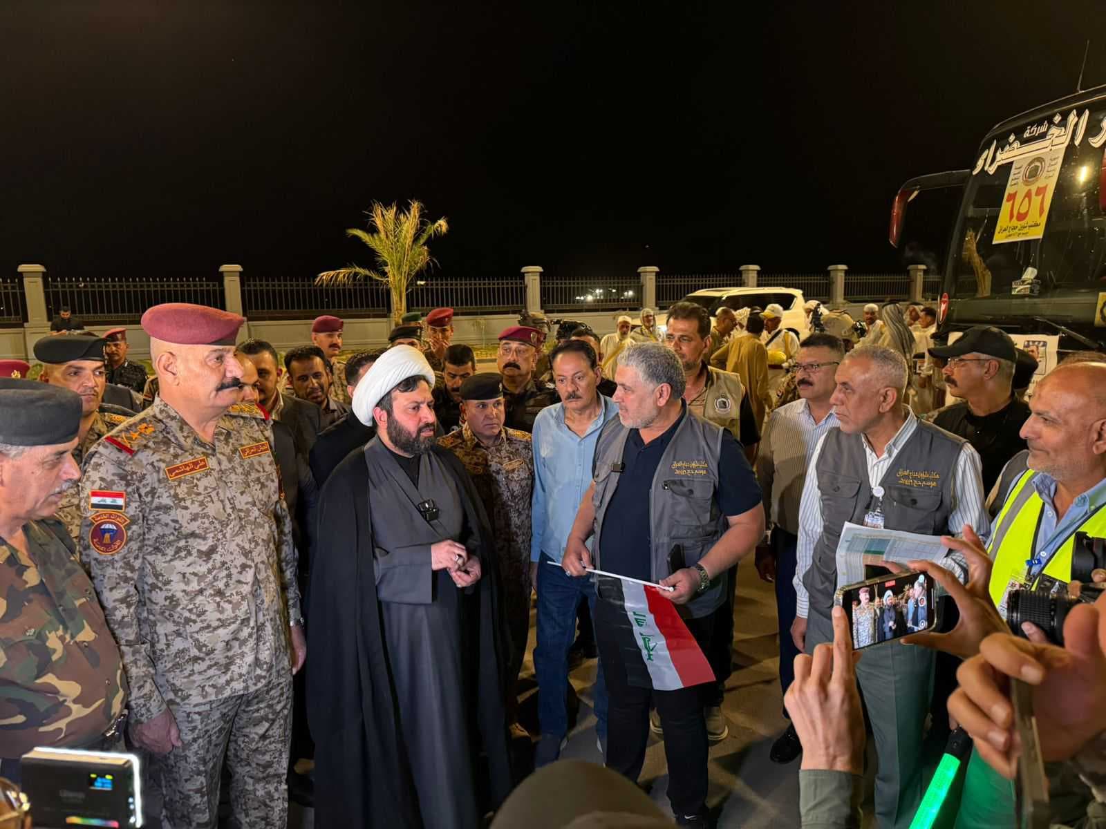 المسعودي يصل مدينة الحجاج والمعتمرين في كربلاء لتفقد الحجاج