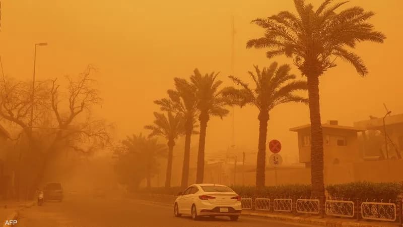 الأنواء الجوية: استمرار موجة الغبار الليلة وحتى فجر الأربعاء